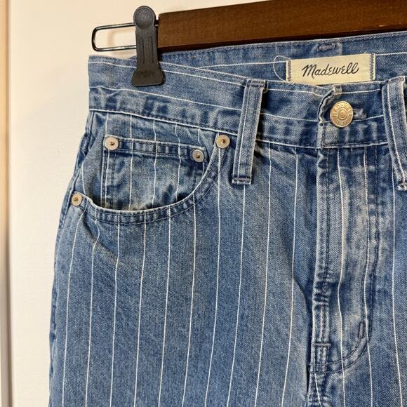 Madewell Women’s Striped Cropped Jeans Size 25 - Picture 3 of 6